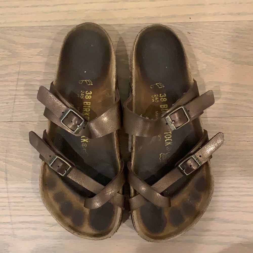 Birkenstock’s lightly worn